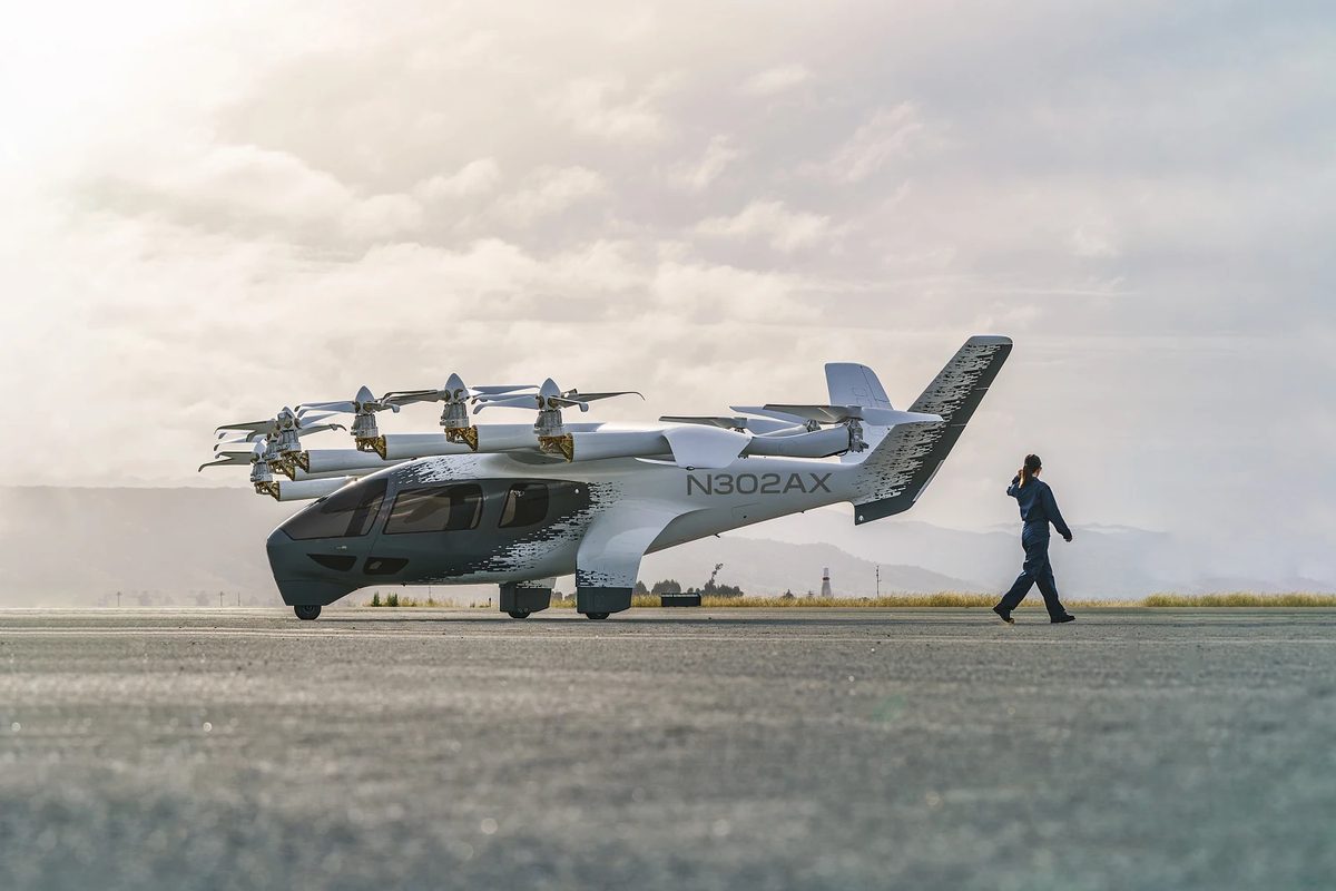 Archer Midnight air taxi on the ramp