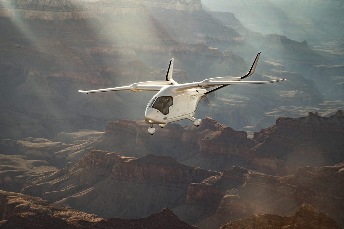 BETA ALIA aircraft in flight